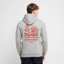 Lade das Bild in den Galerie-Viewer, Munich Pizza Club Hoodie RED - Grau meliert
