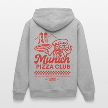 Lade das Bild in den Galerie-Viewer, Munich Pizza Club Hoodie RED - Grau meliert
